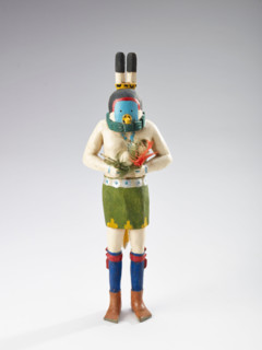 Yeibichai (female mask), 1934-1946. Creator: Clitso D Dedman.