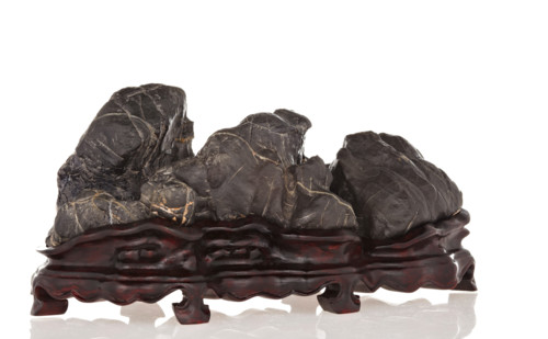 A Língbì Scholars' Rock (gongshi), date unknown. Creator: Unknown.
