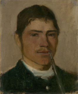 Head Study of a Groom with a Pipe, 1877-1880. Creator: Ladislav Mednyanszky.