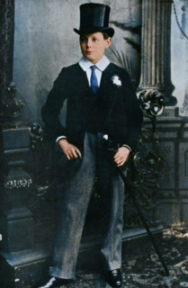 Winston Churchill as a Harrow schoolboy in 1889, (1945). Creator: Unknown.