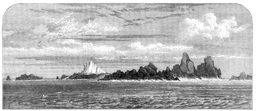 The Voyage of H.M.S. Challenger: St. Paul's Rocks, from the east, 1873. Creator: RCH.