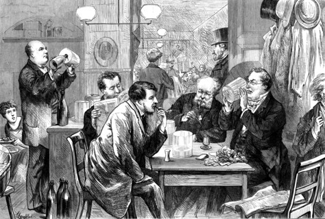 A white-beer room, Berlin, 1873. Creator: Unknown.
