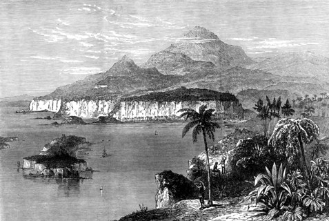 Ambas Bay and highlands of the Cameroons, west coast of Africa, 1873. Creator: Unknown.