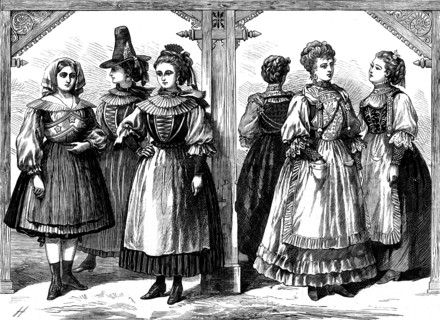 The Vienna Exhibition: at the Carinthian Bier-Halle; at the Swiss Conditorei, 1873. Creator: Unknown.