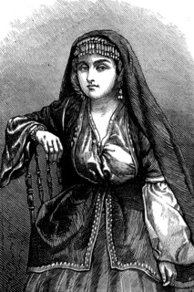 The Nations of Western Asia: Armenian girl in Baxu, 1873. Creator: Unknown.