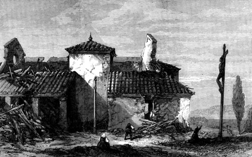 Earthquake near Venice: ruins of the Church of San Pietro di Feretto, 1873. Creator: Unknown.