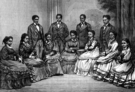The Jubilee Singers for the Fisk University College, 1873. Creator: Unknown.