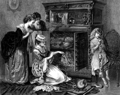 Grandmother's Treasures, by W. Holyoake, 1873. Creator: Unknown.