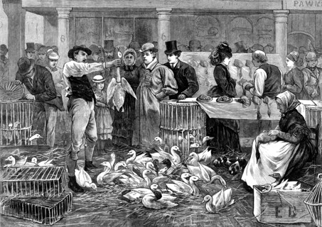 A Michaelmas Goose Fair, 1873. Creator: Joseph Swain.