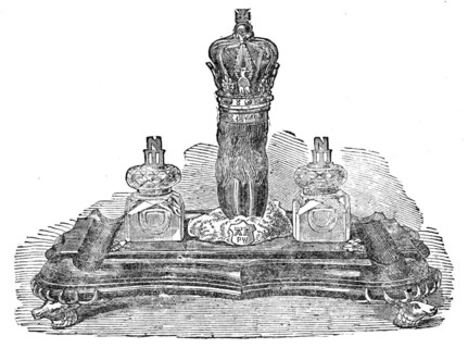 Hunting-trophy of the Prince of Wales, a memorial of Napoleon III., 1873. Creator: Unknown.