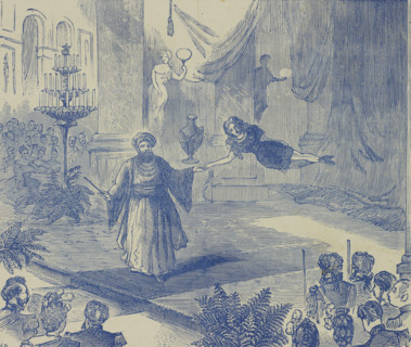 Fakir of Oolu and his Beautiful Entranced Girl, 1873. Illustration of Alfred Silvester, who