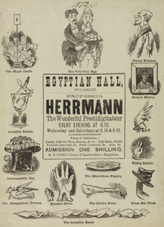 Professor Herrmann, The Wonderful Prestidigitateur, at the Egyptian Hall, 1872. 'The Magic Cards;