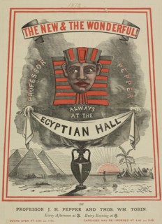 The New & The Wonderful - Professor Pepper - always at the Egyptian Hall, 1872. Poster advertising