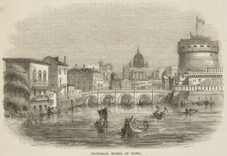 Pictorial Model of Rome, 1841. An attraction at the Surrey Zoological Gardens in south-east London.