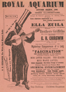 'G. H. Chirgwin, The White Eyed Musical Kaffir', 1886. 'Grand Illuminations...Amongst the Numerous
