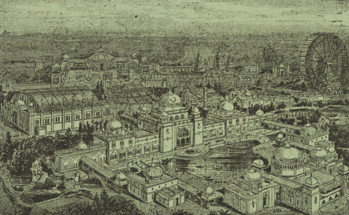 Empire of India Exhibition at Earl's Court in London, 1895. The exhibition, run by Hungarian
