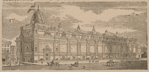 Madame Tussaud's, late 19th century. Illustration of the exterior of Baker Street Station in