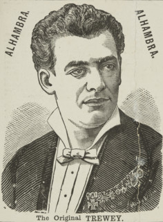 The Original Trewey, 1885. Illustration from a flyer advertising a performance at the Alhambra in