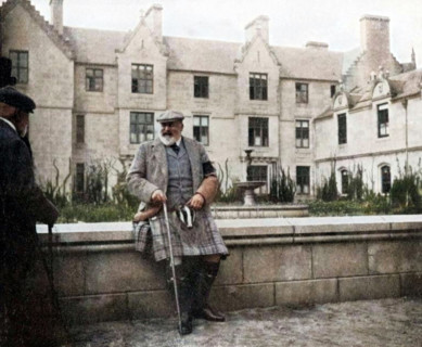King Edward VII (1841-1910) at Balmoral, Scotland, 1908. From "Queen Alexandra's Christmas Gift