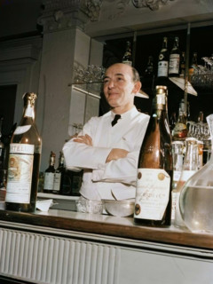 Portrait of Joe Helbock, Charlie's Tavern, New York, N.Y., ca. Mar. 1947. (Colorised black and