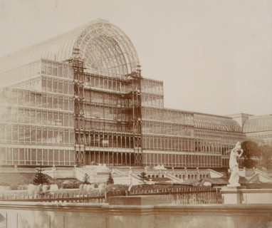 'The Centre Transept - from the Garden', Crystal Palace, Sydenham, 1852-1854.  Designed by Sir