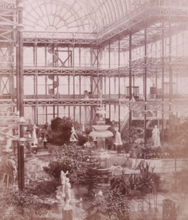 'Osler's Crystal Fountain', Crystal Palace, Sydenham, 1852-1854. Designed by Sir Joseph Paxton to