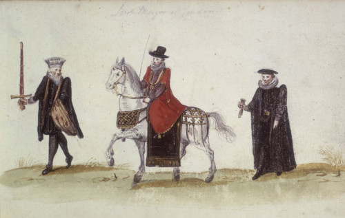 Lord Mayor on horseback, c1621. From the Album of George Holzsehuher of Nuremburg.