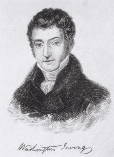 Washington Irving, 1894. American author and diplomat, he was one of the most popular of the