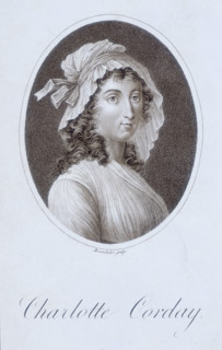 Charlotte Corday, 1804. Corday (1768- 1793) was a supporter of the monarchy when the French