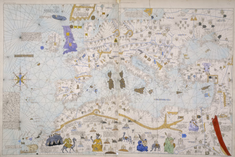 Map of Europe, North Africa and the Mediterranean, c1842-c1853. From the atlas of the Visconde of