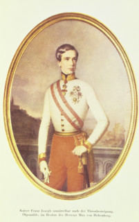 Franz Josef I, 1848, (1951). Portrait of Emperor Franz Joseph I of Austria immediately after his