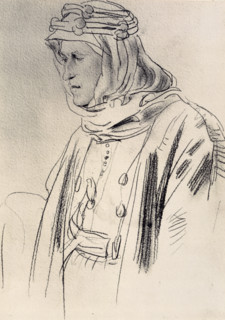 Lawrence of Arabia, (c1920?). British Army officer, archaeologist, diplomat and writer started