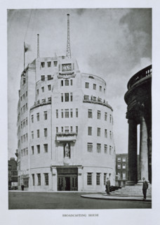 BBC Broadcasting House, London, 1930s. Broadcasting House, situated just north of Oxford Street,