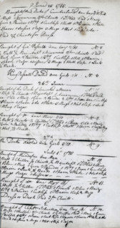 List of purchases of slaves by the ship Mangovo George, West Africa, 1785. In 1785, the tiny