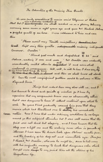 The Adventure of the Missing Three Quarter, by Sir Arthur Conan Doyle, c1904. This is an autograph