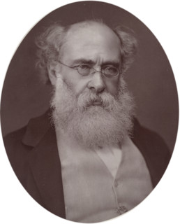 Anthony Trollope, writer, 1878. Trollope was one of the greatest Victorian novelists. He gained his