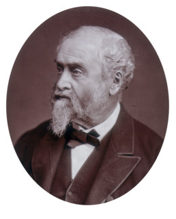William Harrison Ainsworth, author, 1881. Ainsworth (1805-1882) was a prolific writer of historical