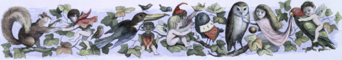 'Water lilies and water fairies of the period', c1869-c1870. Fairy child's play. An assortment of