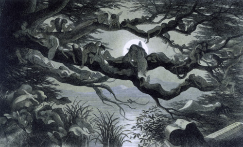 'Water lilies and water fairies of the period', c1869-c1870. An assortment of fairies, nymphs and