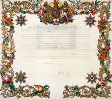 Letter from the Prince Regent to the Emperor of China, 1816. This ornamental letter of credence,