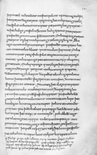 Page from Aelfric's first book of homilies, 990. The manuscript was written at Cerne Abbas, and was