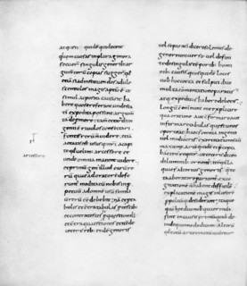 Manuscript copy of Cicero's "De Oratore", 9th century. This copy of "De Oratore", ("On being a