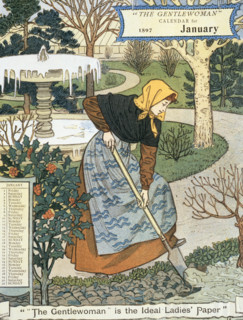 The Gentlewoman Calendar for January 1897. Describing itself as the 'ideal Ladies' paper', "The