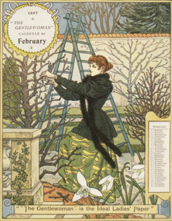 The Gentlewoman Calendar for February 1897. Describing itself as the 'ideal Ladies' paper', "The