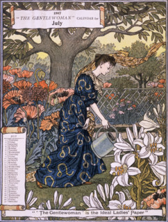The Gentlewoman Calendar for July 1897. Describing itself as the 'ideal Ladies' paper', "The