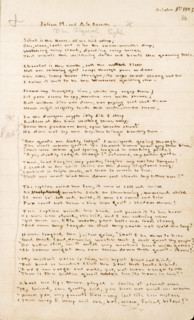 The Gondal Poems by Emily Brontë, 1844-1848. English novelist and poet Emily Jane Brontë