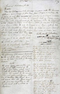 Instructions for the printing of William Wordsworth's poems, 1807. Wordsworth explains how he wants
