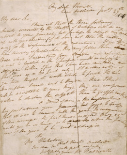 Letter from William Wordsworth to John Scott, editor of "The Champion", with three sonnets on the