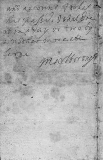 Note from the Duke of Marlborough reporting his victory at Blenheim, 1704. This note, hastily