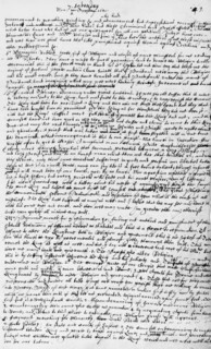Parliamentary journal of Sir Simonds d'Ewes, c1640. This is part of a journal by d'Ewes of the